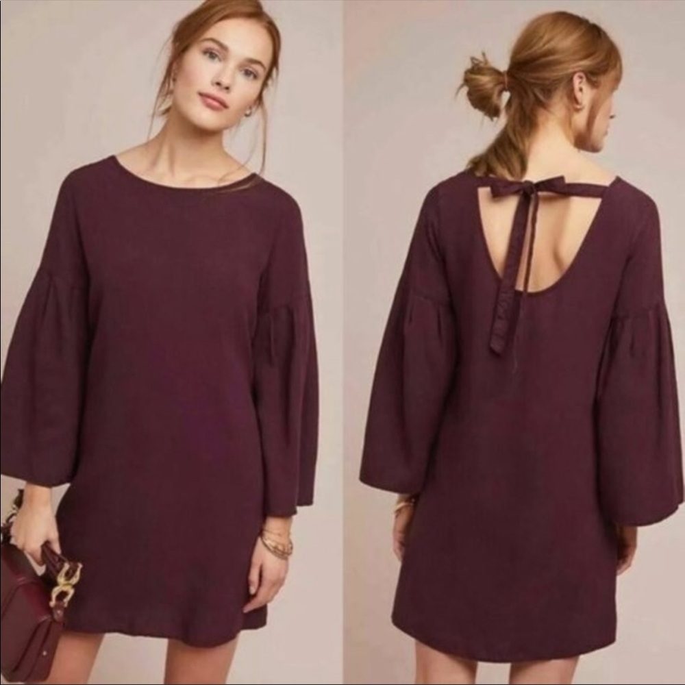 Anthropologie Cloth and Stone Bell Sleeve Tunic Dress